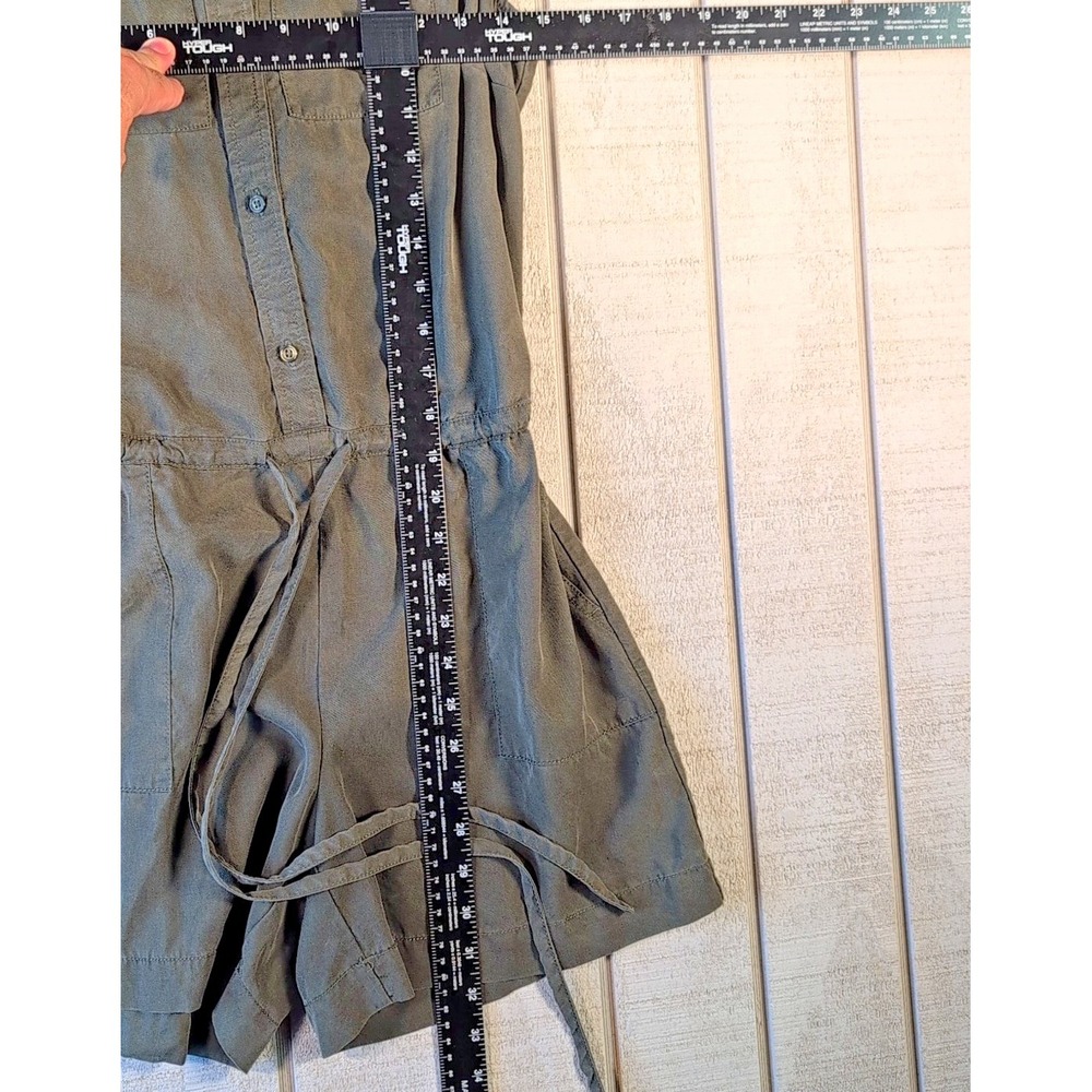 Banana Republic Factory Shorts Romper Jumpsuit Size 0 Army Green Safari - Picture 3 of 6